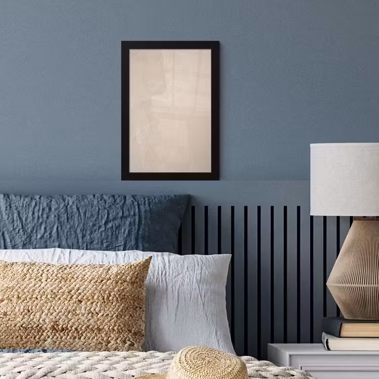 Japandi - Beige - Modern fotolijst zwart zonder passe partout klein -sfeer3
