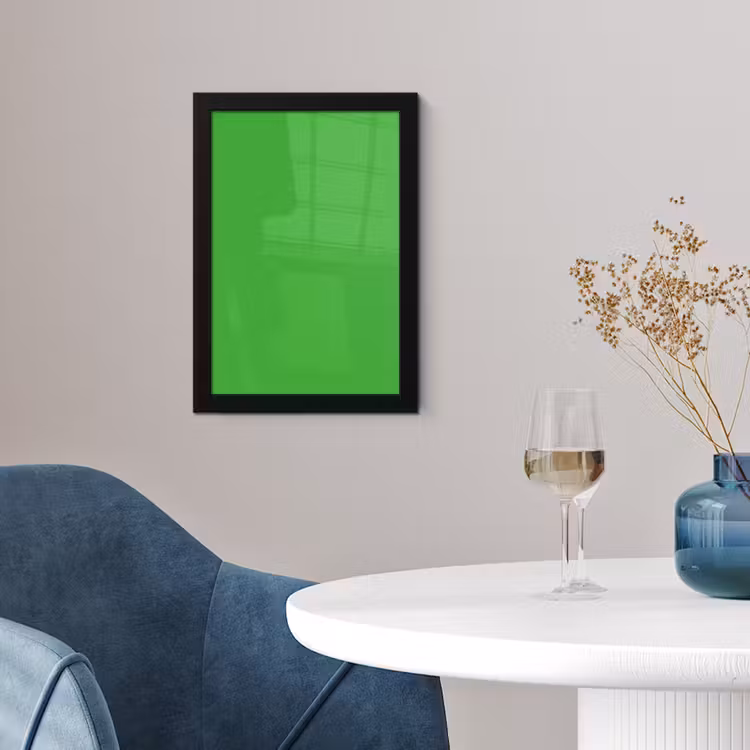 Kelly - Green - Groen fotolijst zwart zonder passe partout klein 224 -sfeer4