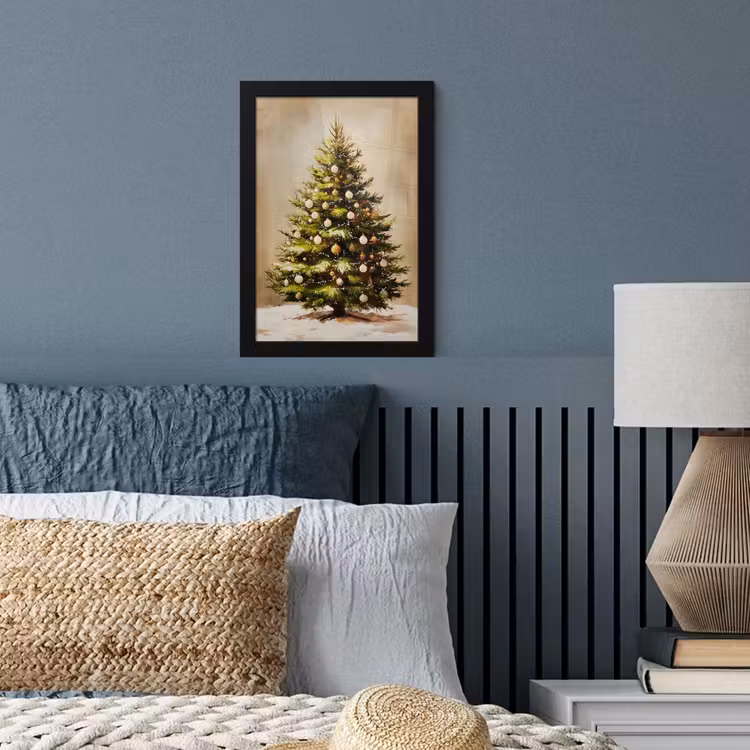 Kerst - Sfeer - Groen fotolijst zwart zonder passe partout klein -sfeer3