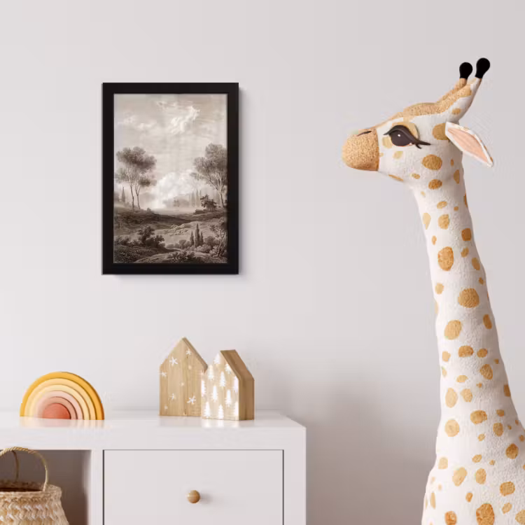 Klassiek - Landschap - Neutraal fotolijst zwart zonder passe partout klein -usfeer4_kinderkamer