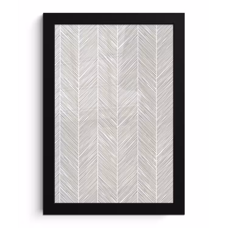 Klassiek - Visgraat - Grijs fotolijst zwart zonder passe partout klein 224 -3d