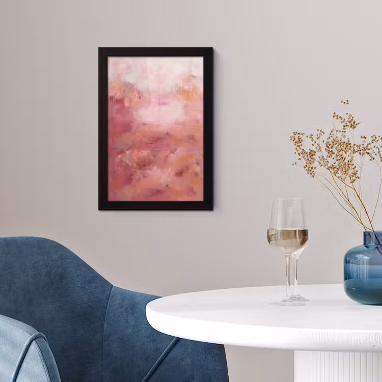 Kunst - Vloeiend - Pastel - Abstract fotolijst zwart zonder passe partout klein -sfeer4