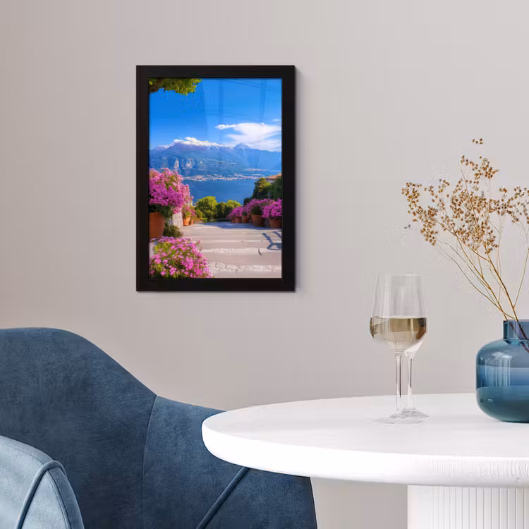 Lake Como - Italië - Landschap fotolijst zwart zonder passe partout klein -sfeer4
