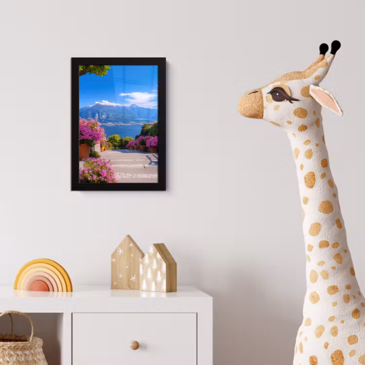 Lake Como - Italië - Landschap fotolijst zwart zonder passe partout klein -usfeer4_kinderkamer