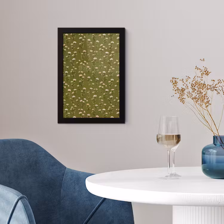Landelijk - Bloemen - Groen fotolijst zwart zonder passe partout klein 224 -sfeer4
