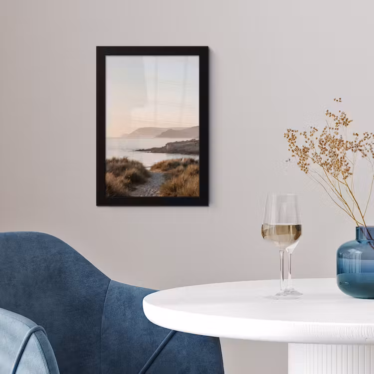 Landschap - Kust - Duinen fotolijst zwart zonder passe partout klein -sfeer4