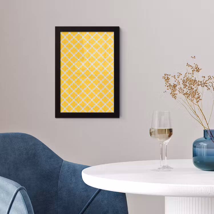 Lantaarn - Arabesk - Elegant - Geel fotolijst zwart zonder passe partout klein 224 -sfeer4