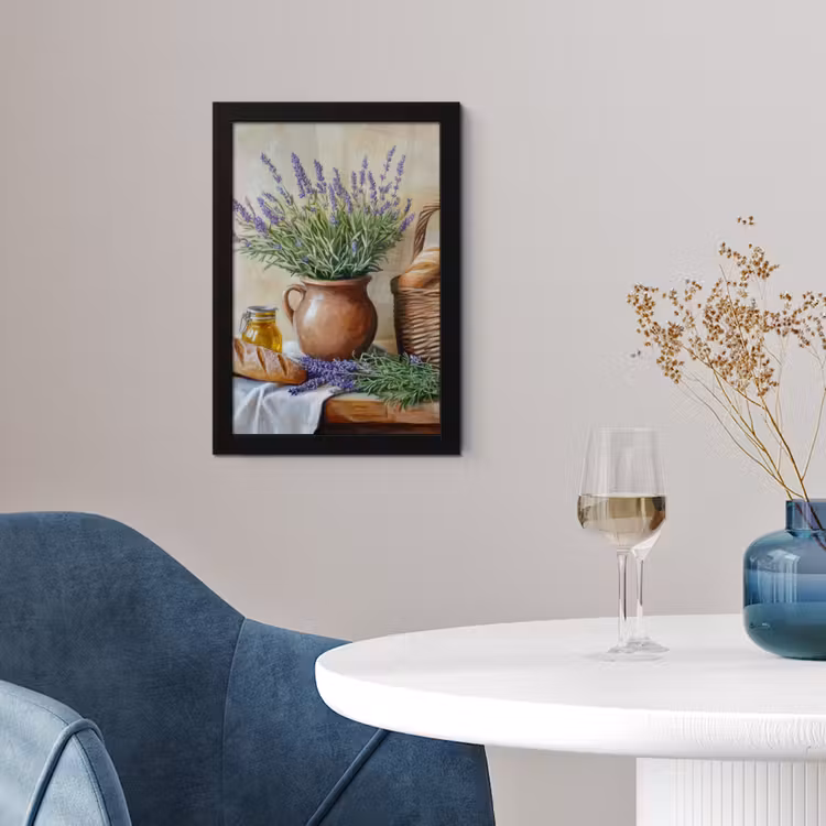 Lavendel - Brood - Stilleven fotolijst zwart zonder passe partout klein -sfeer4