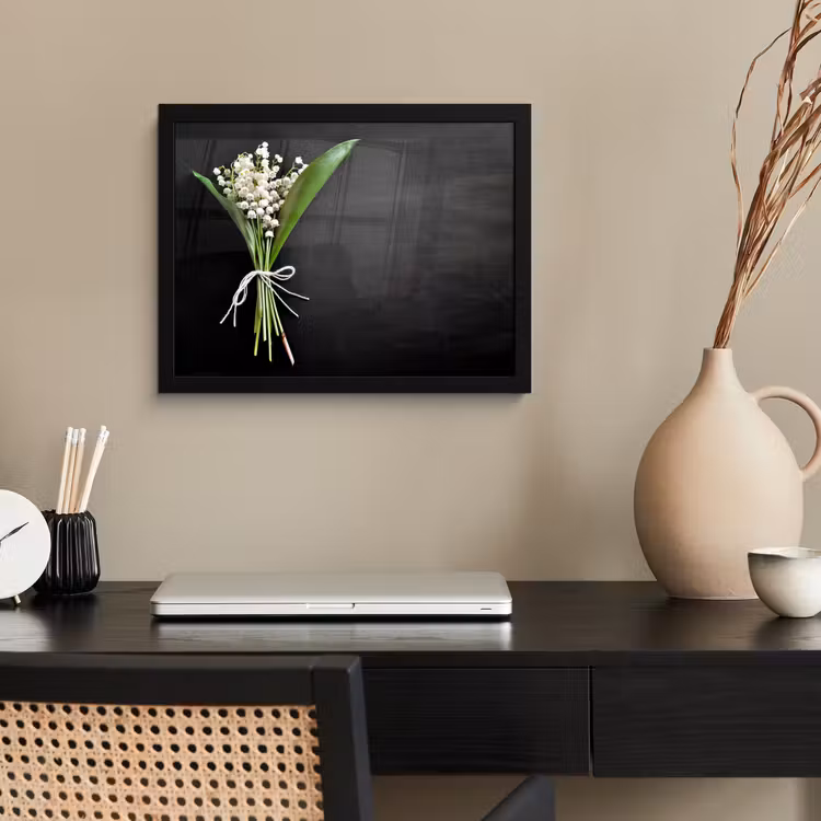 bloemen-5-1-1 fotolijst zwart zonder passe partout klein -sfeer1