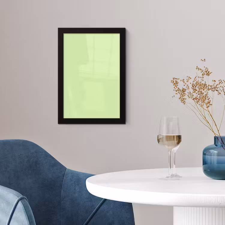 Light - Lime - Groen fotolijst zwart zonder passe partout klein 224 -sfeer4