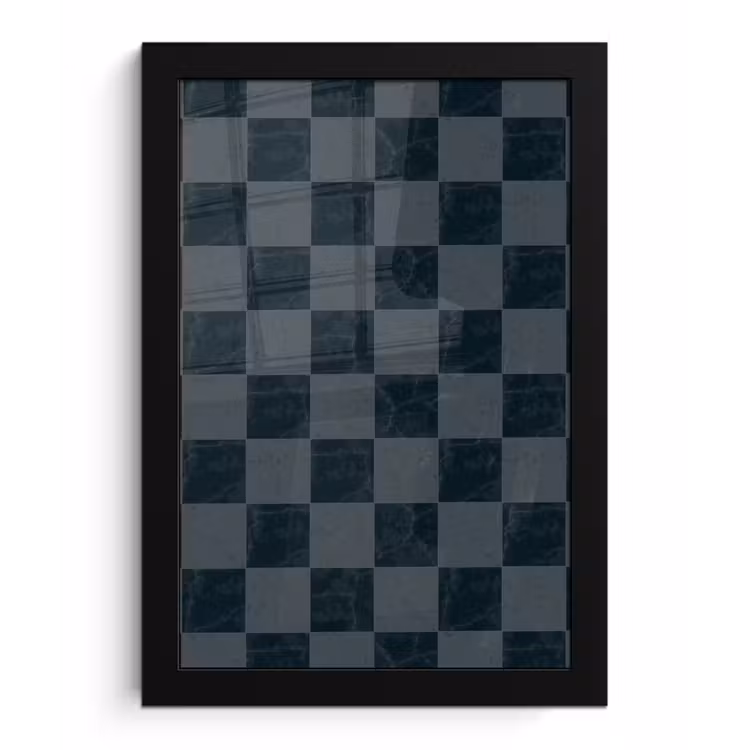 Marmer - Patroon - Antraciet fotolijst zwart zonder passe partout klein 224 -3d