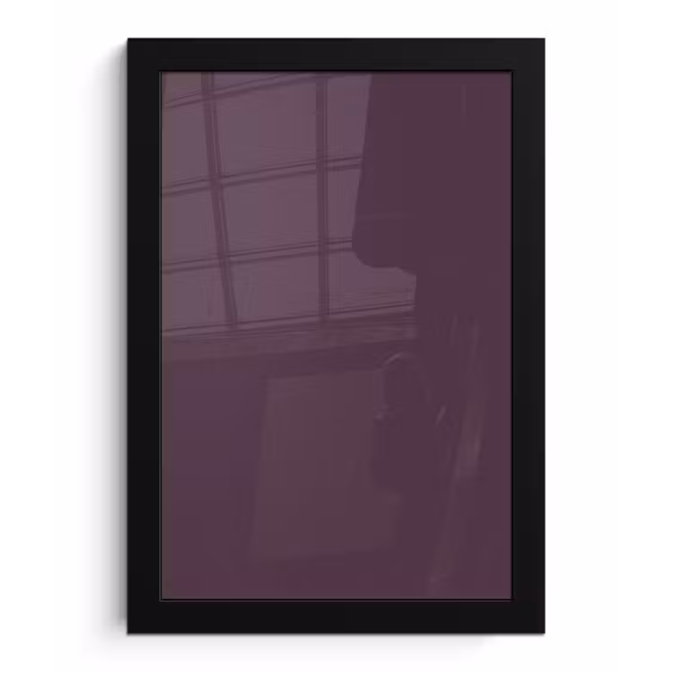 Midnight - Plum - Paars fotolijst zwart zonder passe partout klein 224 -3d