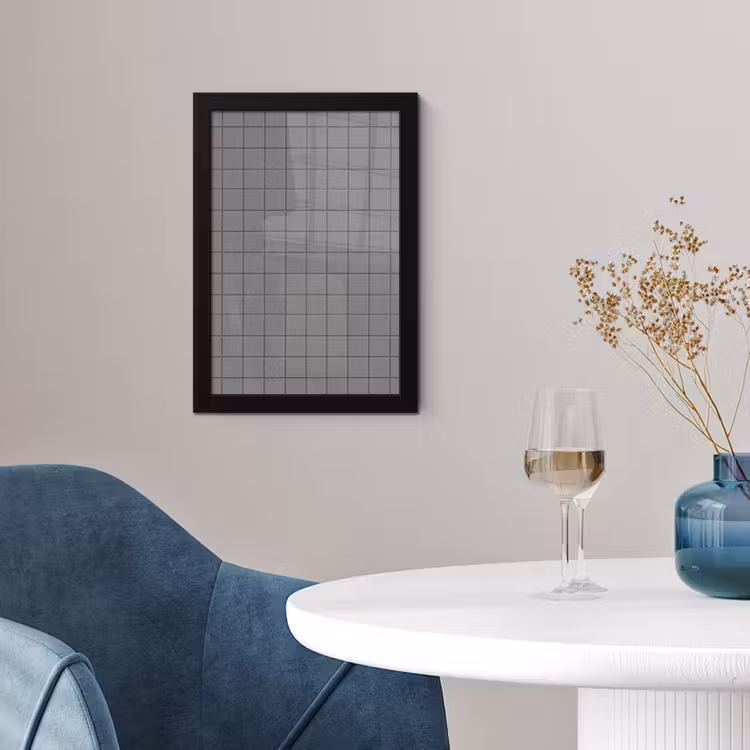 Modern - Patroon - Grijs fotolijst zwart zonder passe partout klein 224 -sfeer4