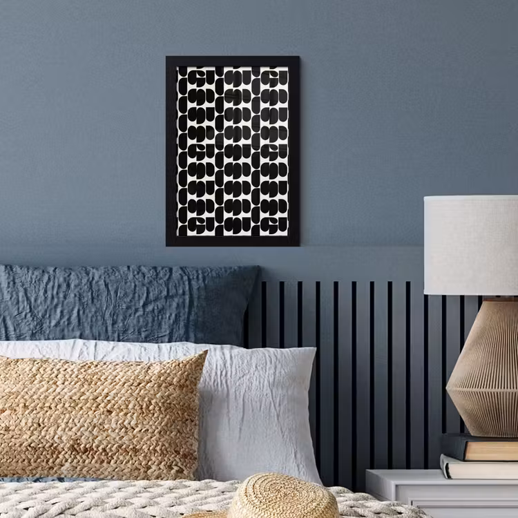 Modern - Patroon - Zwart fotolijst zwart zonder passe partout klein 224 -sfeer3