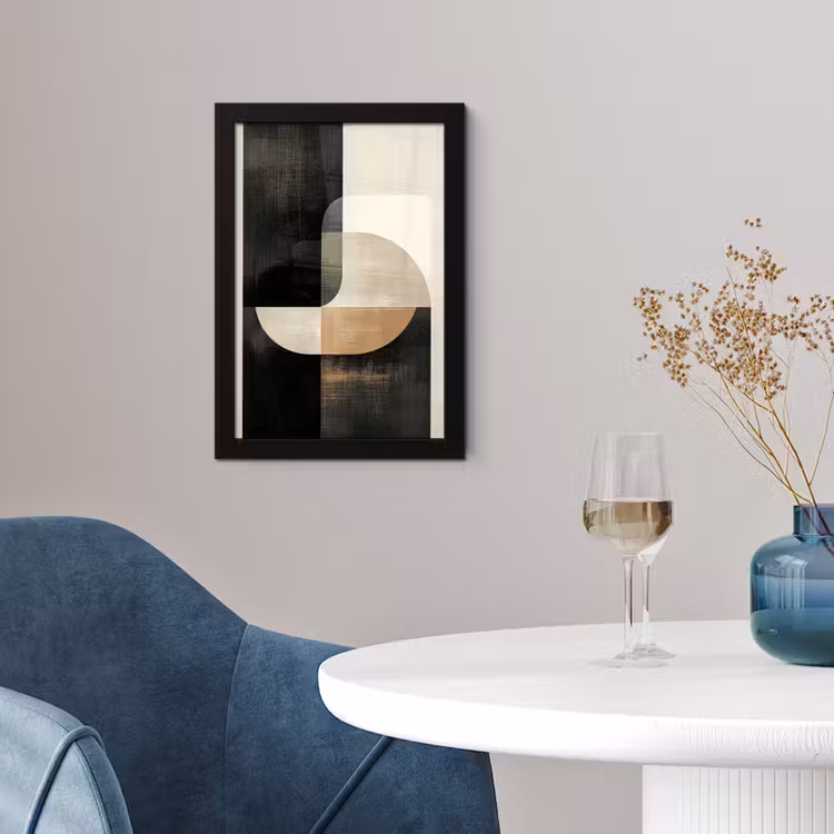 Modern - Vierkant - Vormen fotolijst zwart zonder passe partout klein -sfeer4