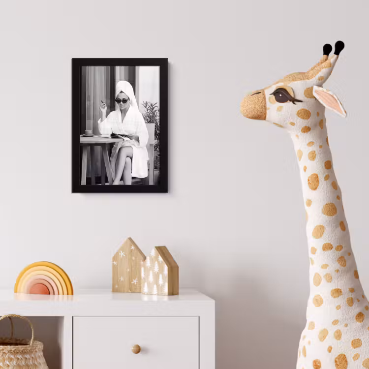 Modern - Vrouw - Zwart - Wit fotolijst zwart zonder passe partout klein -usfeer4_kinderkamer