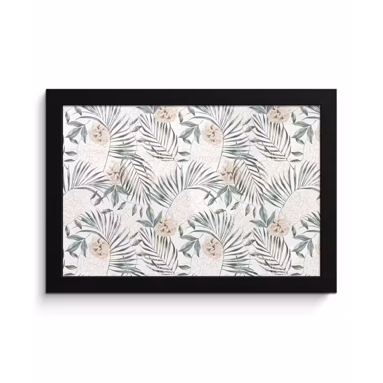 Monstera - Palmblad - Jungle - Tropisch fotolijst zwart zonder passe partout klein -3d