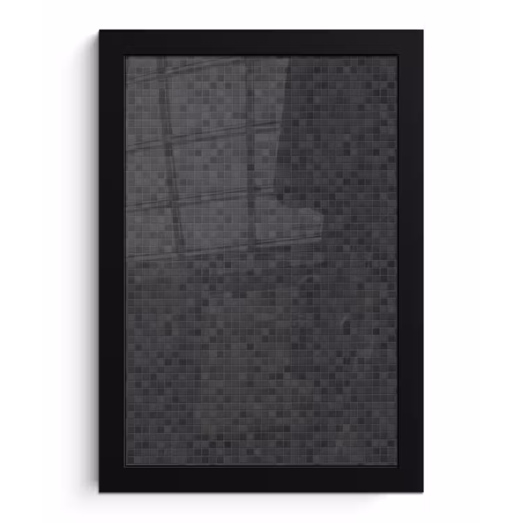 Mozaïek - Patroon - Zwart fotolijst zwart zonder passe partout klein 224 -3d