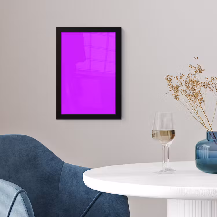 Neon - Orchid - Paars fotolijst zwart zonder passe partout klein 224 -sfeer4