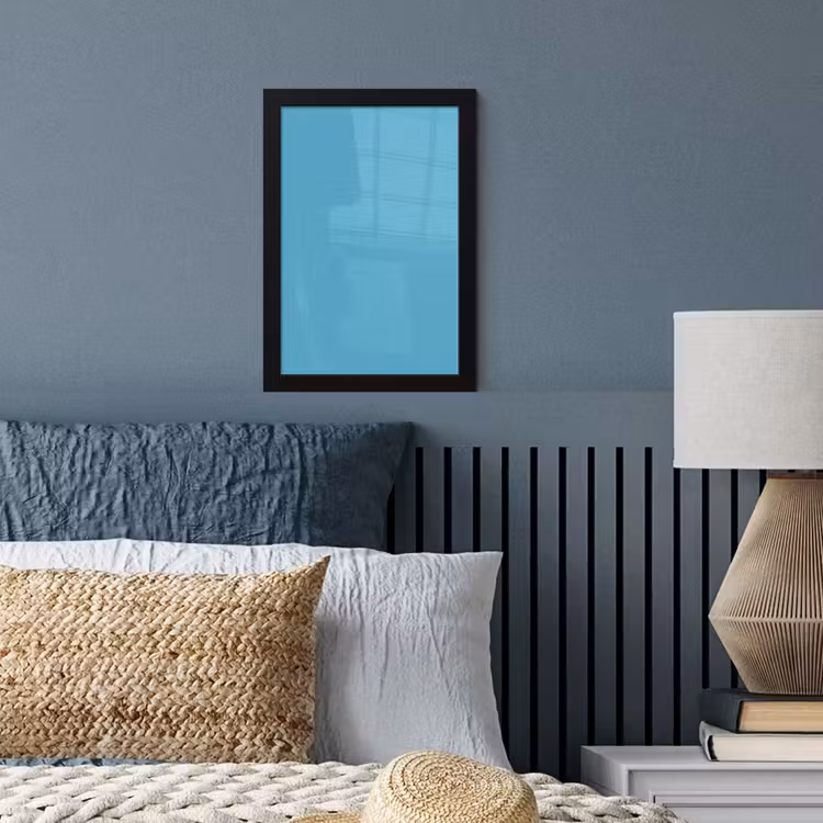 Ocean - Teal - Blauw fotolijst zwart zonder passe partout klein 224 -sfeer3