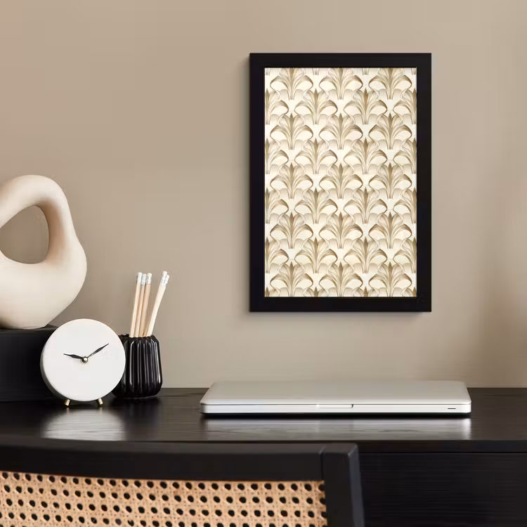 Ornament - Barok - Goud fotolijst zwart zonder passe partout klein 224 -sfeer1