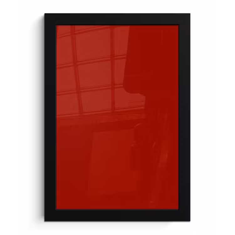 Oxblood - Maroon - Rood fotolijst zwart zonder passe partout klein 224 -3d