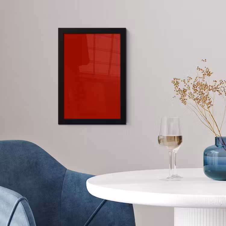 Oxblood - Maroon - Rood fotolijst zwart zonder passe partout klein 224 -sfeer4