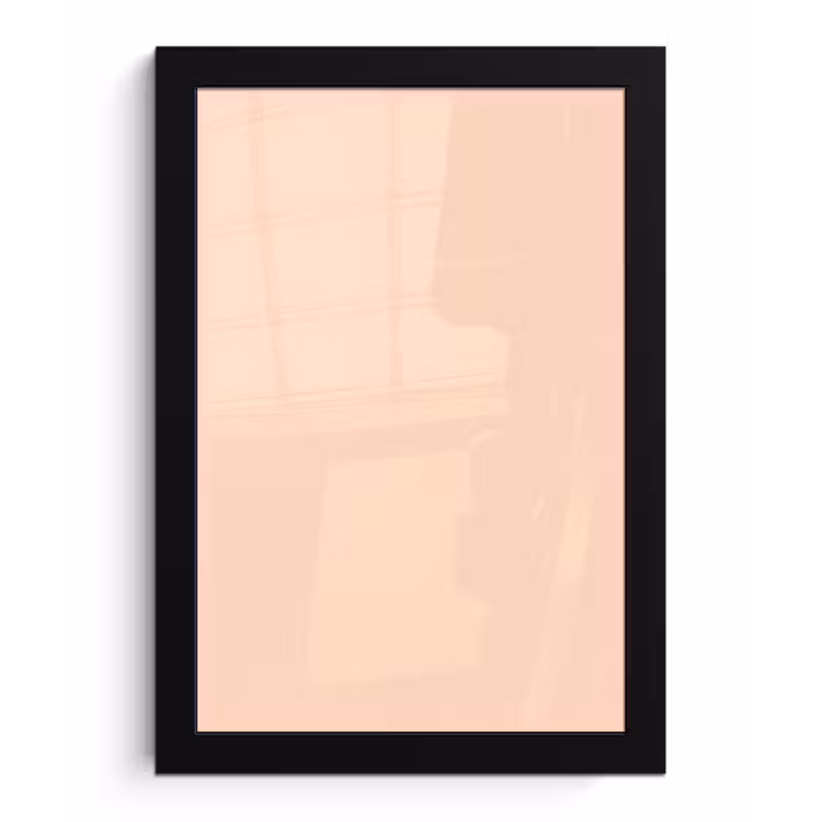 Pale - Peach - Nude fotolijst zwart zonder passe partout klein 224 -3d