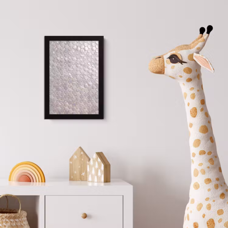 Patroon - Cirkels - Abstract - Modern - Wit fotolijst zwart zonder passe partout klein -usfeer4_kinderkamer