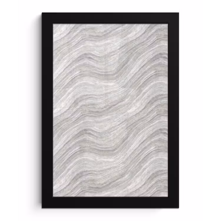 Patroon - Helder - Wit - Grijs fotolijst zwart zonder passe partout klein 224 -3d