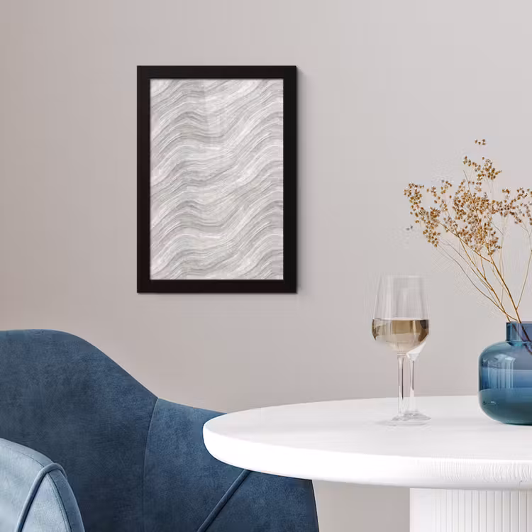 Patroon - Helder - Wit - Grijs fotolijst zwart zonder passe partout klein 224 -sfeer4