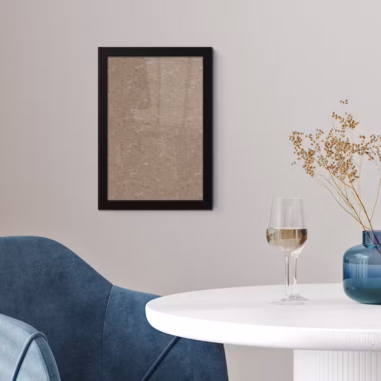 Patroon - Kalksteen - Beige fotolijst zwart zonder passe partout klein 224 -sfeer4