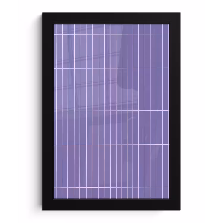Patroon - Tegel - Lila fotolijst zwart zonder passe partout klein 224 -3d