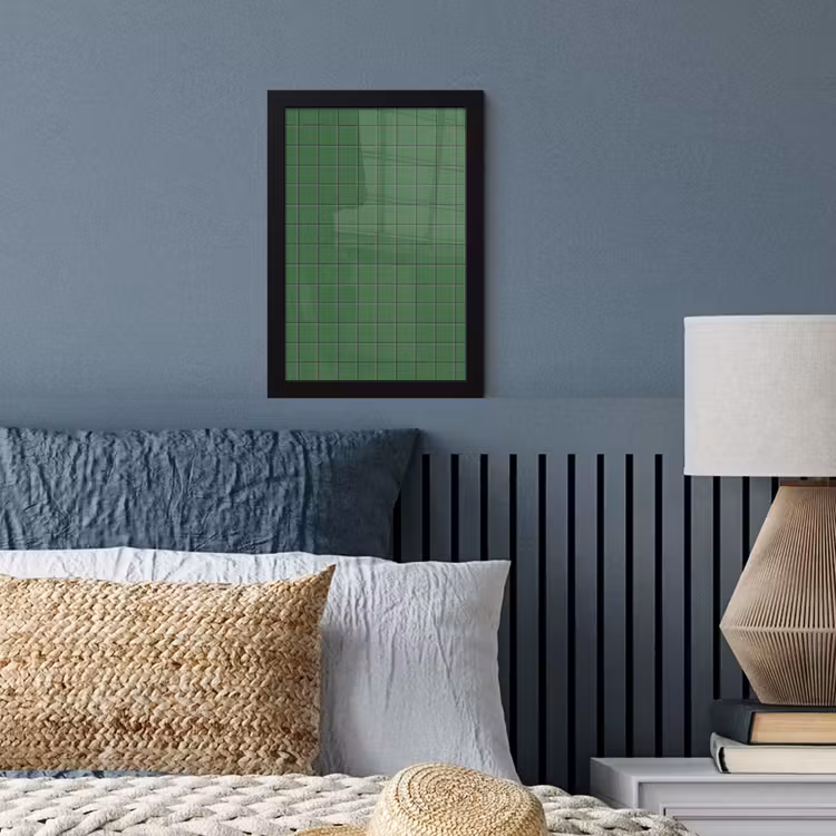 Patroon - Tegels - Groen fotolijst zwart zonder passe partout klein 224 -sfeer3
