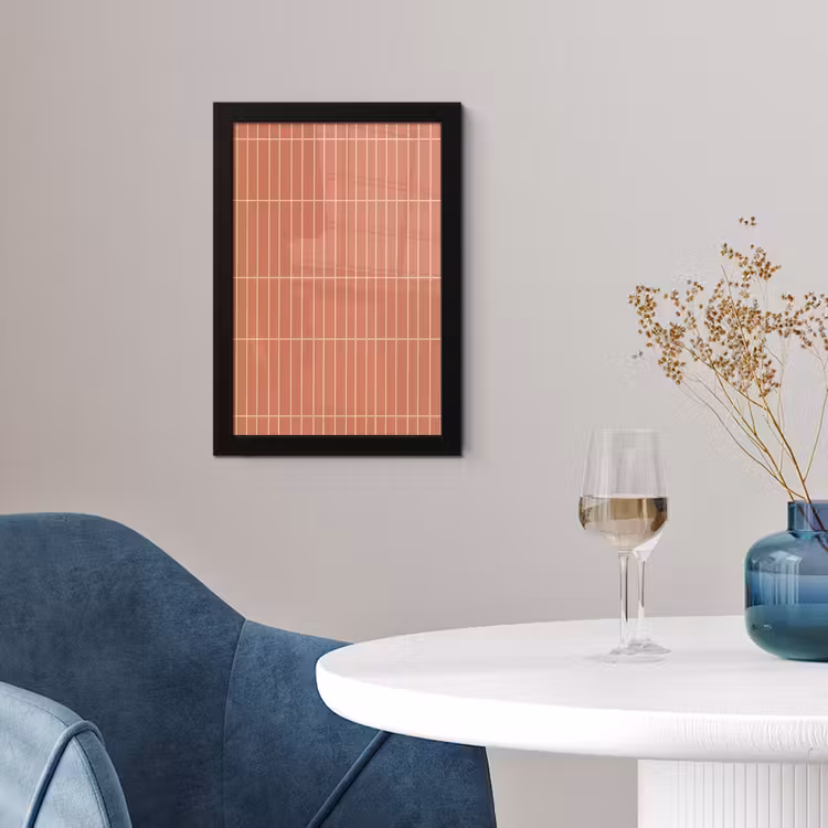 Patroon - Tegels - Terracotta fotolijst zwart zonder passe partout klein 224 -sfeer4