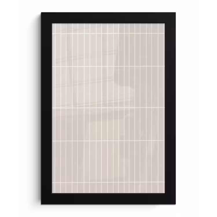 Patroon - Tegels - Zand fotolijst zwart zonder passe partout klein 224 -3d