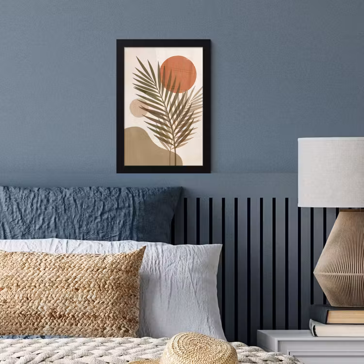 Planten - Bladeren - Abstract - Modern - Beige fotolijst zwart zonder passe partout klein -sfeer3
