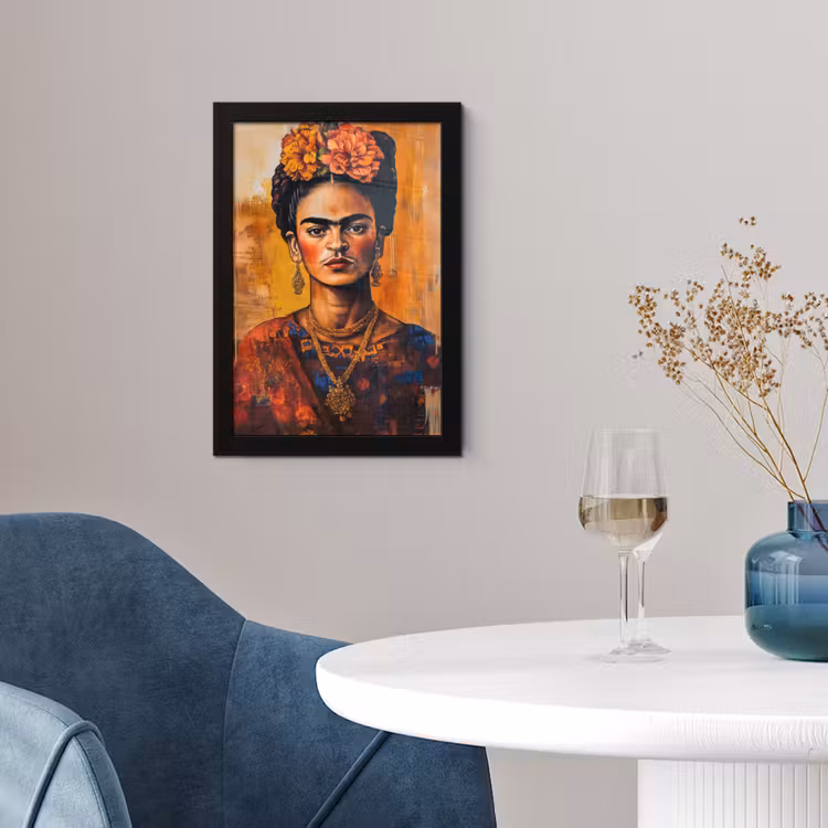 Portret - Sieraden - Schilderachtig fotolijst zwart zonder passe partout klein -sfeer4