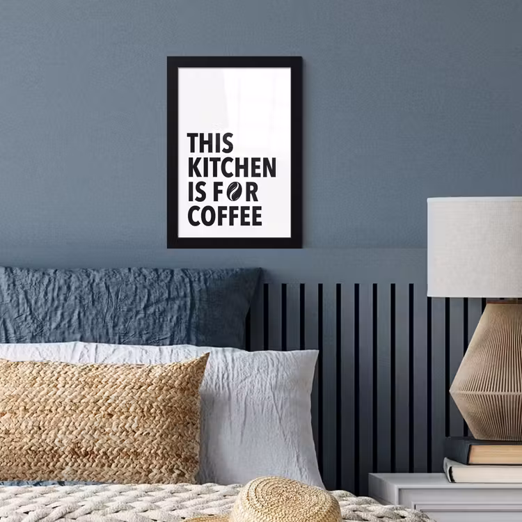 Quotes  - Koffie - Bonen - Modern fotolijst zwart zonder passe partout klein -sfeer3