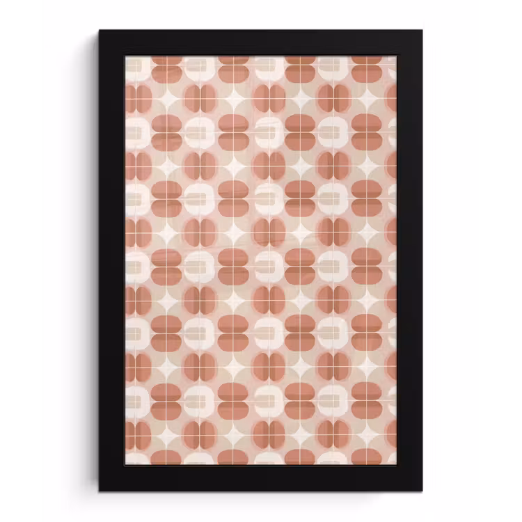 Retro - Klassiek - Roze fotolijst zwart zonder passe partout klein 224 -3d