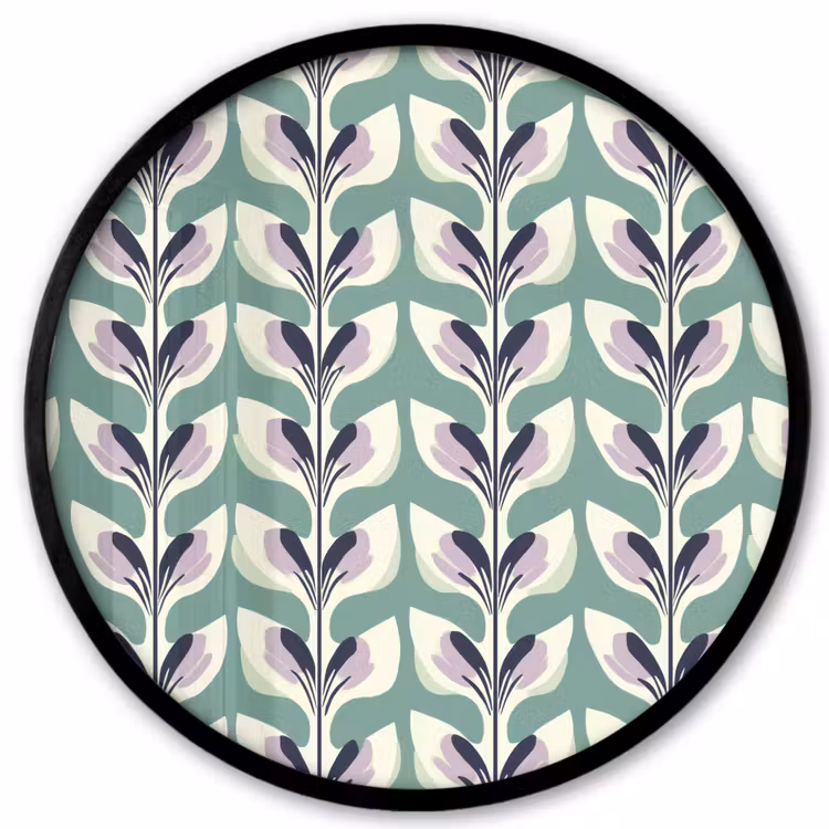 Retro - Modern - Groen Fotolijst rond zonder passe partout klein 856 -3d