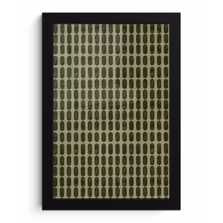 Ritmisch - Effect - Groen fotolijst zwart zonder passe partout klein 224 -3d