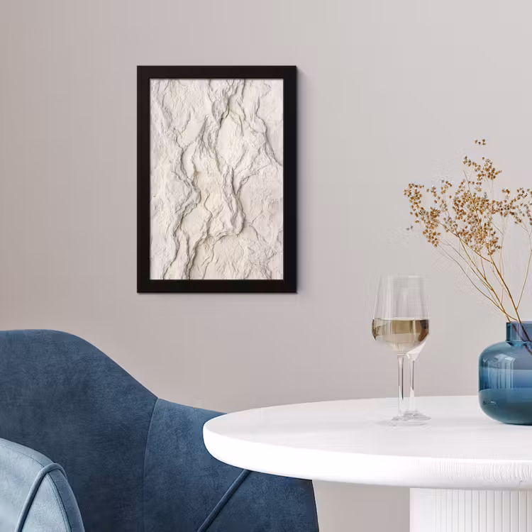 Rots - Structuur - Natuur - Beige - Abstract fotolijst zwart zonder passe partout klein -sfeer4