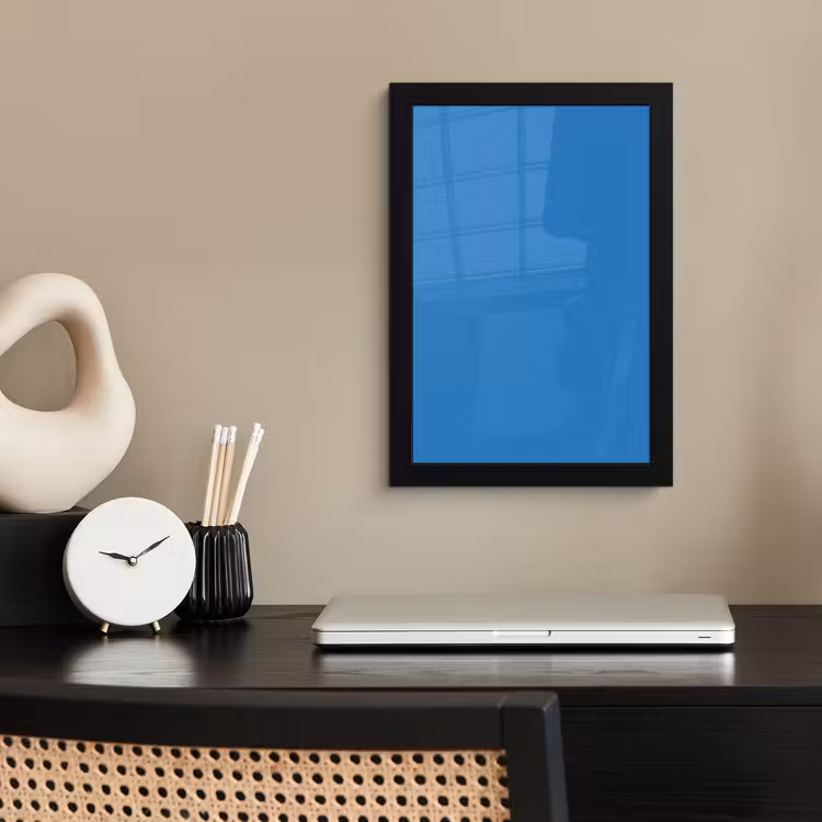 Royal - Blue - Blauw fotolijst zwart zonder passe partout klein 224 -sfeer1