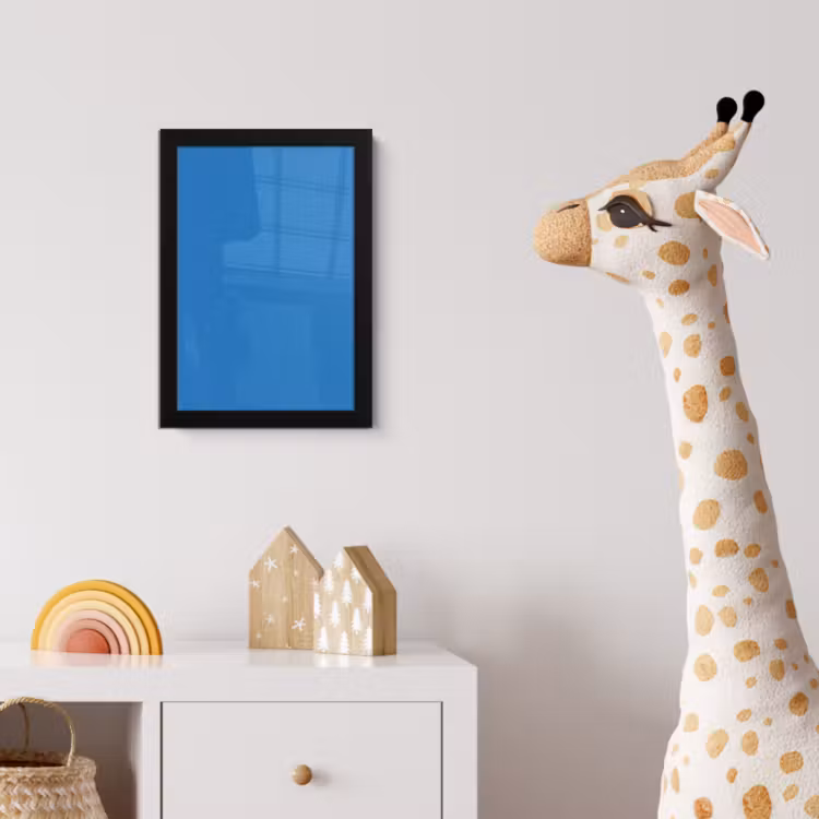 Royal - Blue - Blauw fotolijst zwart zonder passe partout klein 224 -usfeer4_kinderkamer