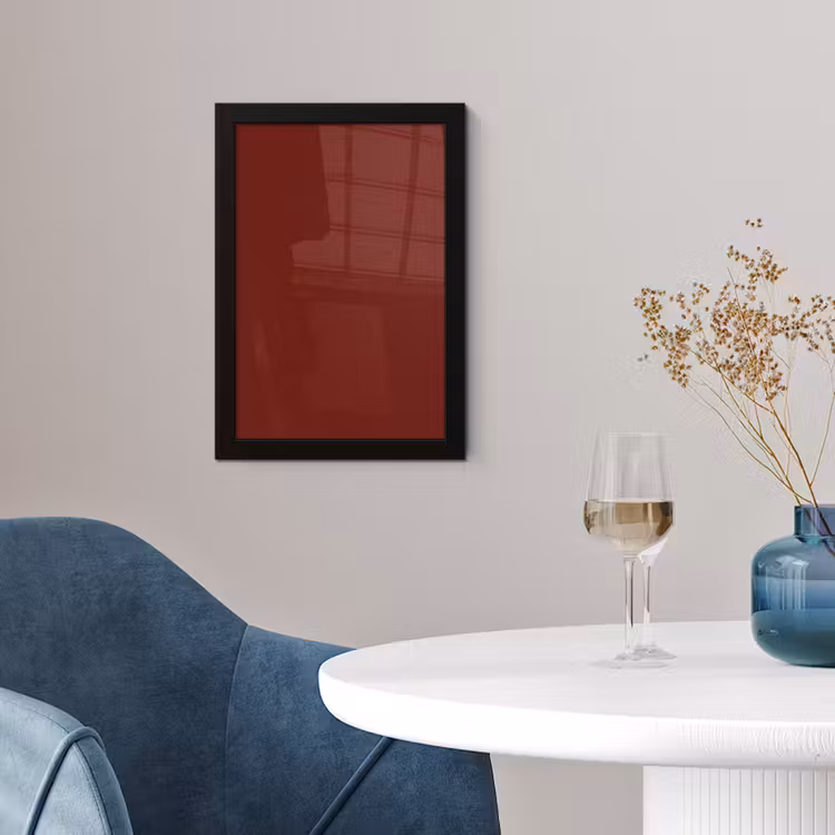 Rustic - Terracotta - Rood fotolijst zwart zonder passe partout klein 224 -sfeer4