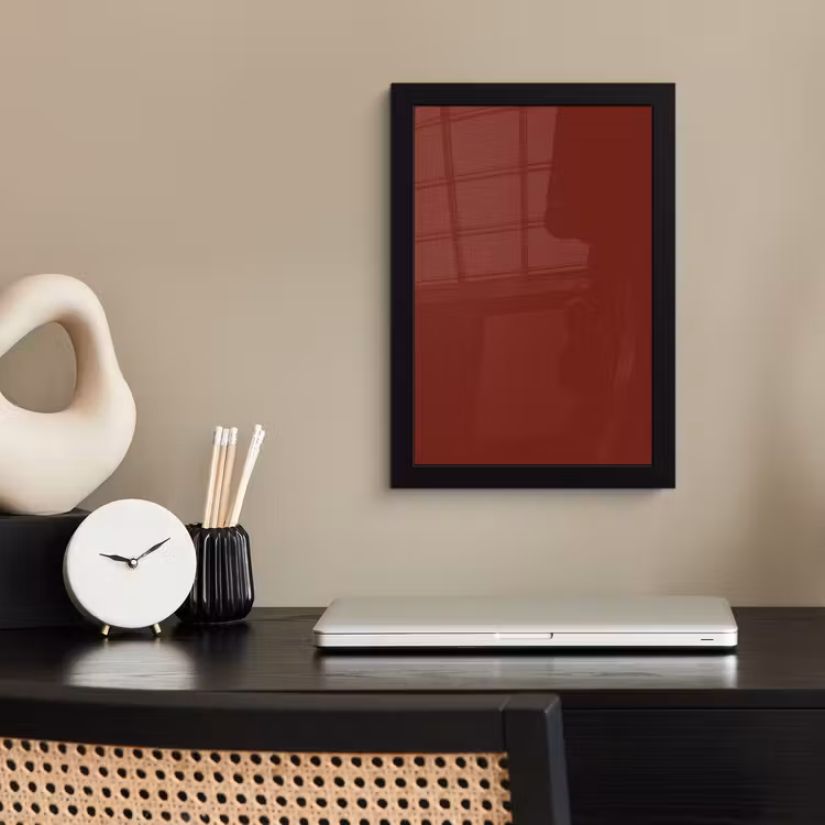 Rustic - Terracotta - Rood fotolijst zwart zonder passe partout klein 224 -sfeer1