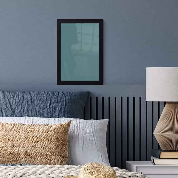 Serene - Teal - Blauw fotolijst zwart zonder passe partout klein 224 -sfeer3
