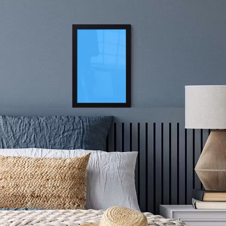 Sky - Blue - Blauw fotolijst zwart zonder passe partout klein 224 -sfeer3