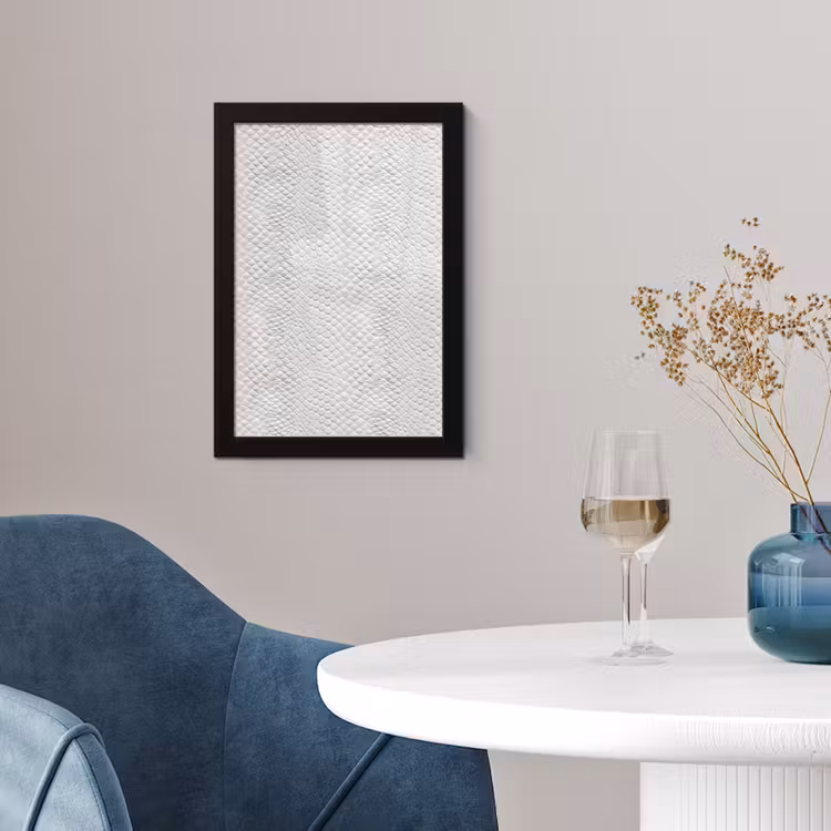 Slang - Patroon - Wit fotolijst zwart zonder passe partout klein 224 -sfeer4